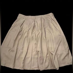 Chic Beige A-Line Skirt